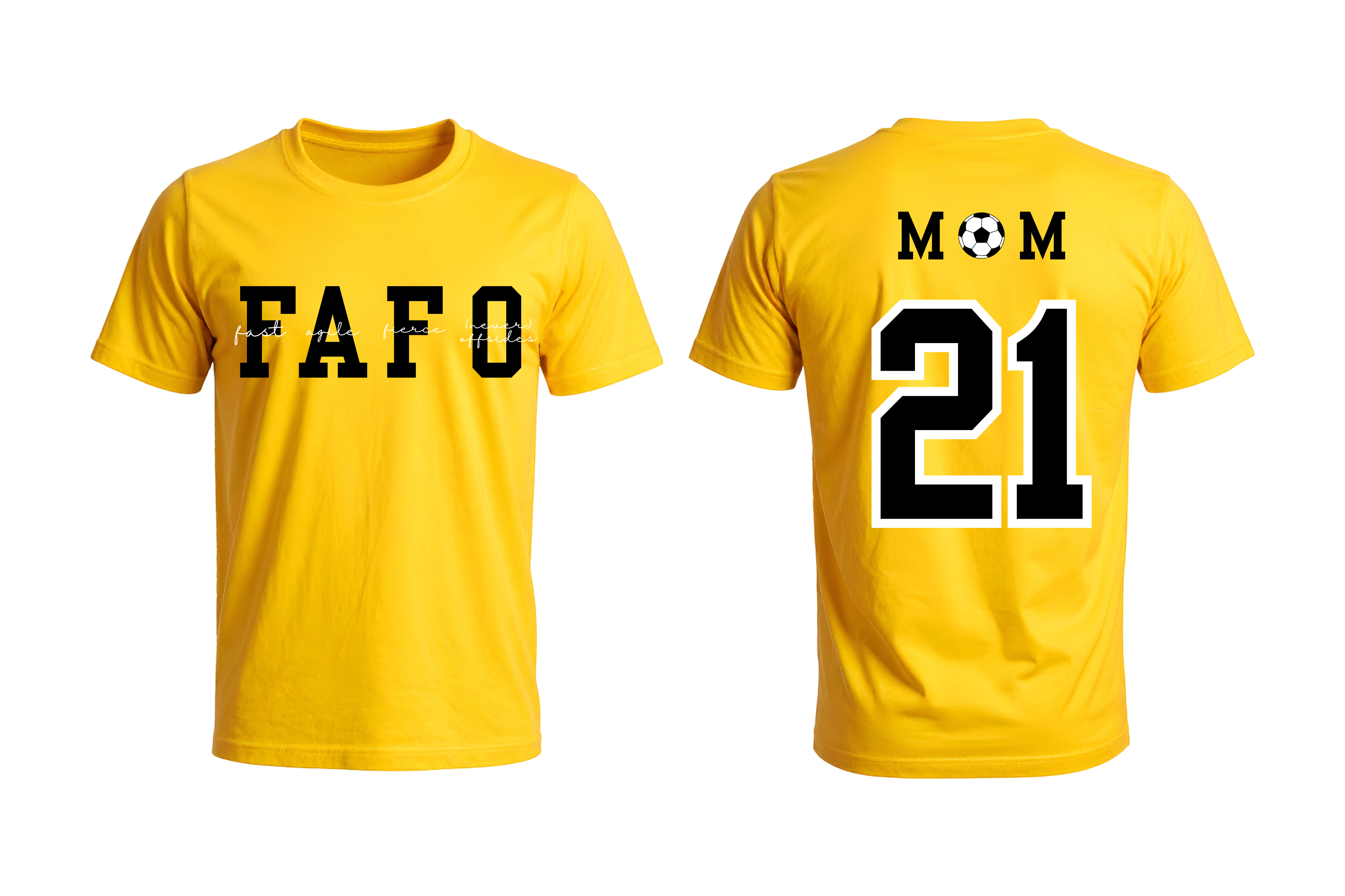Fast, Agile, Fierce, (never) Offsides Soccer Mom